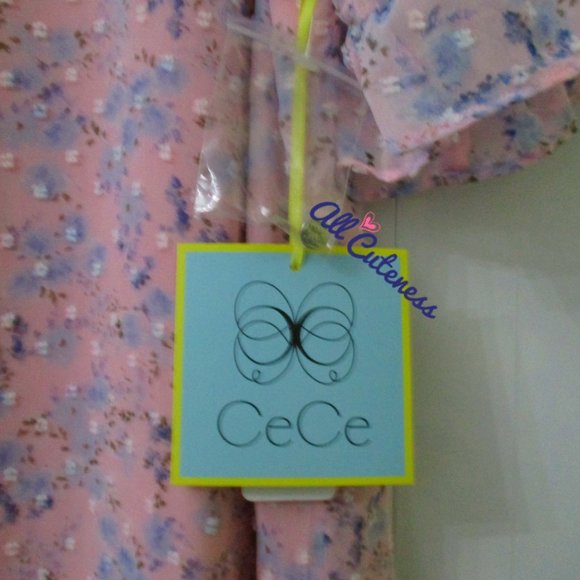 CECE Floral Print Top Size S - Picture 6 of 7